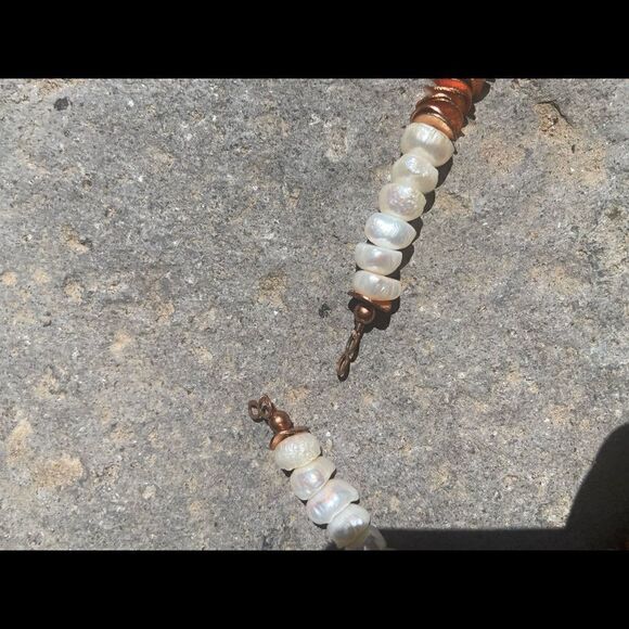 Gorgeous pearl and copper Strand - Picture 3 of 9
